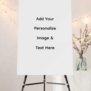 create your own custom text personalize 24" x 36" foam board