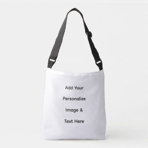 create your own custom text personalize crossbody bag