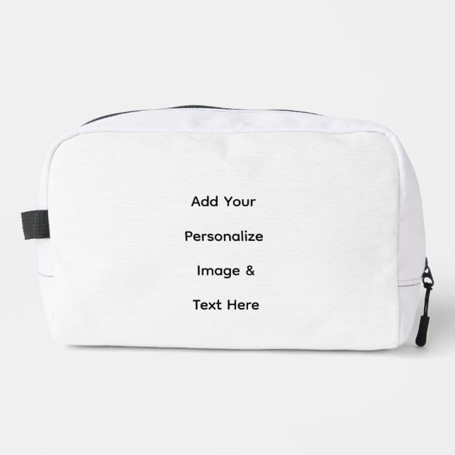 create your own custom text personalize dopp kit (Front)