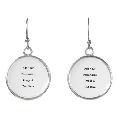 create your own custom text personalize earrings
