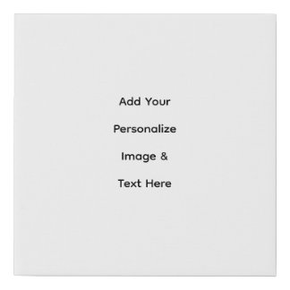 create your own custom text personalize faux canvas print