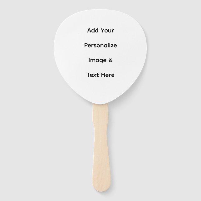 create your own custom text personalize hand fan (Front)