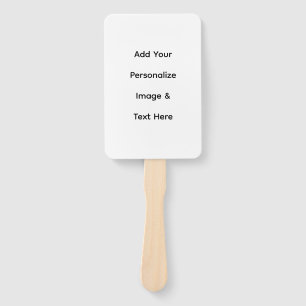 create your own custom text personalize hand fan
