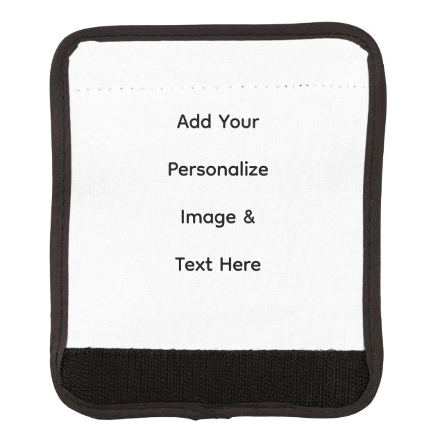 create your own custom text personalize luggage handle wrap (Front)