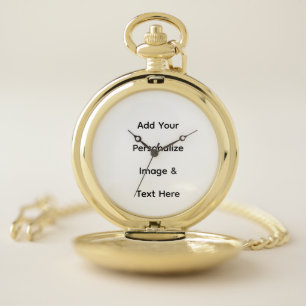 create your own custom text personalize pocket watch
