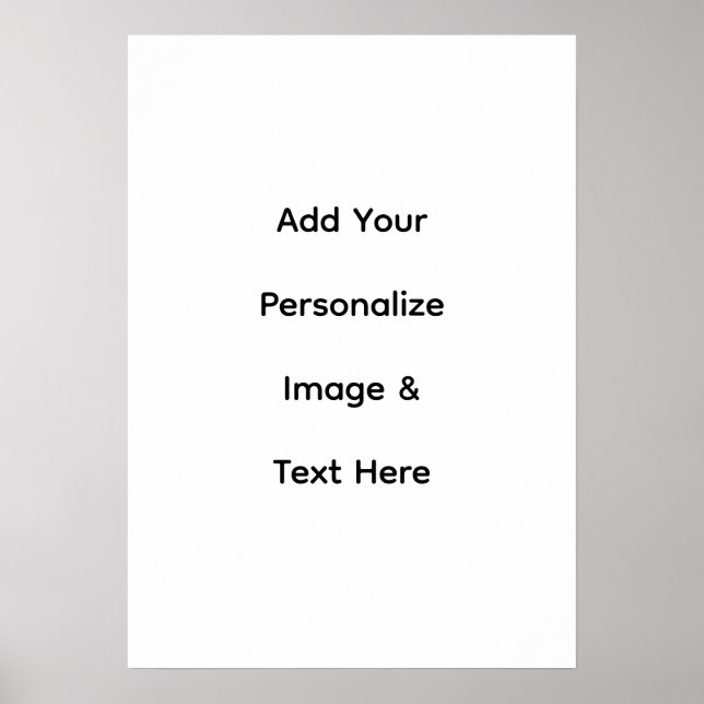 create your own custom text personalize poster (Front)