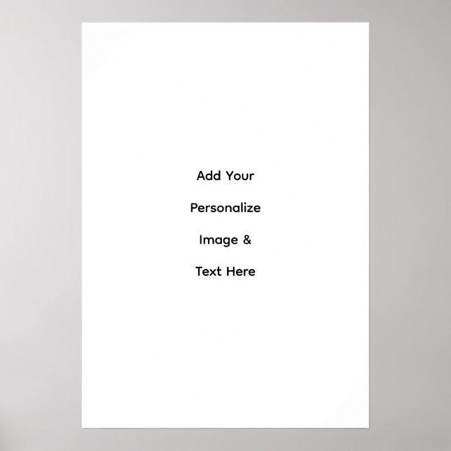 create your own custom text personalize poster (Front)