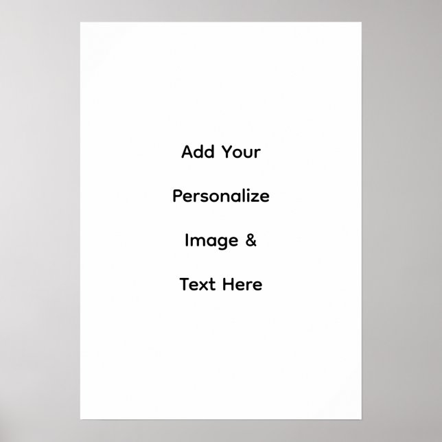 create your own custom text personalize poster (Front)