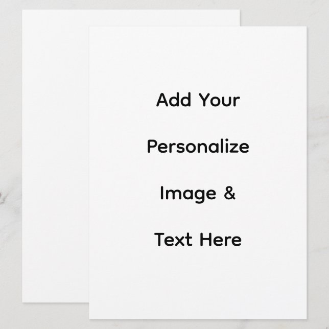 create your own custom text personalize program (Front/Back)