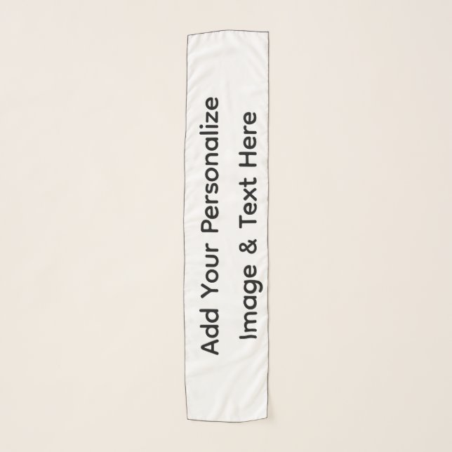 create your own custom text personalize scarf (Front)