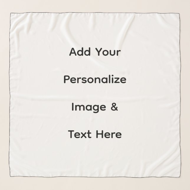 create your own custom text personalize scarf (Front)