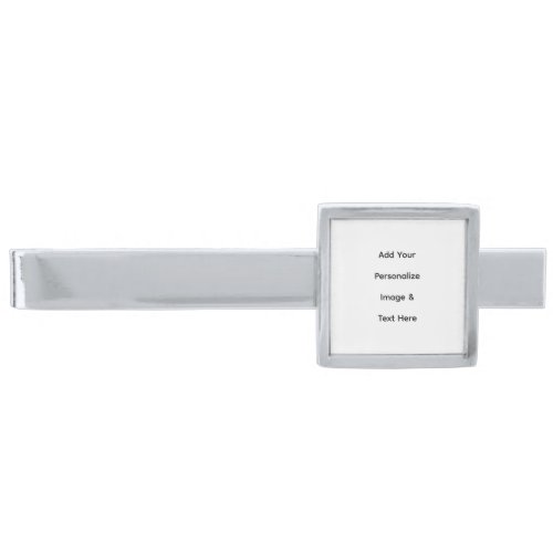 create your own custom text personalize silver finish tie bar