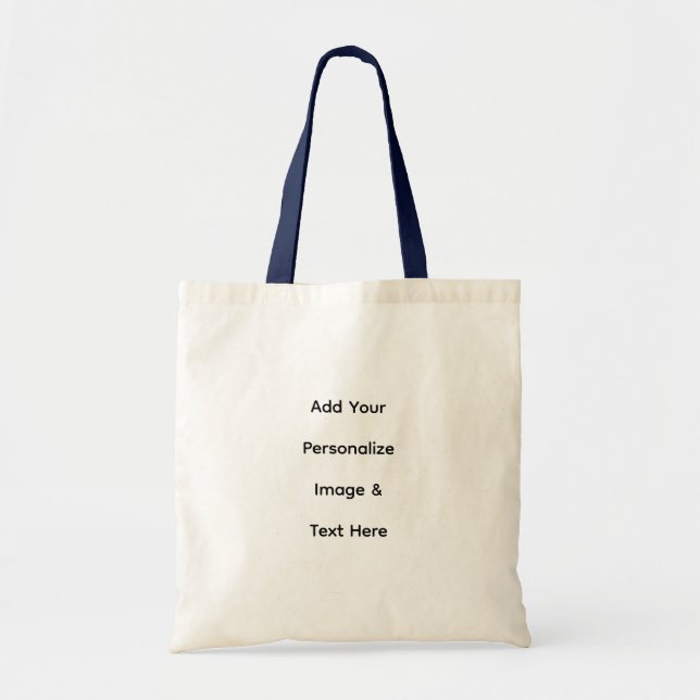 create your own custom text personalize tote bag (Front)