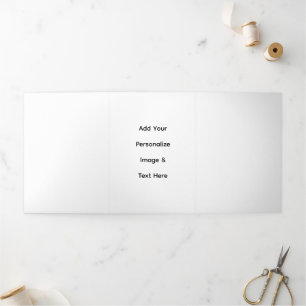 create your own custom text personalize Tri-Fold program