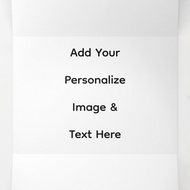 create your own custom text personalize Tri-Fold program (Inside Middle)