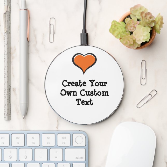 Create your own custom text wireless charger  (Desk)