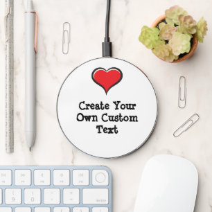 Create your own custom text wireless charger