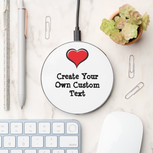 Create your own custom text wireless charger (Desk)
