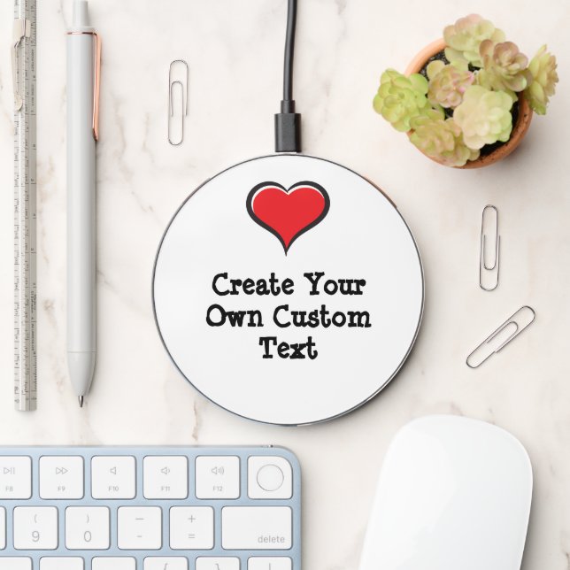 Create your own custom text wireless charger  (Desk)