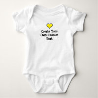 Create your own custom text with Yellow Heart
