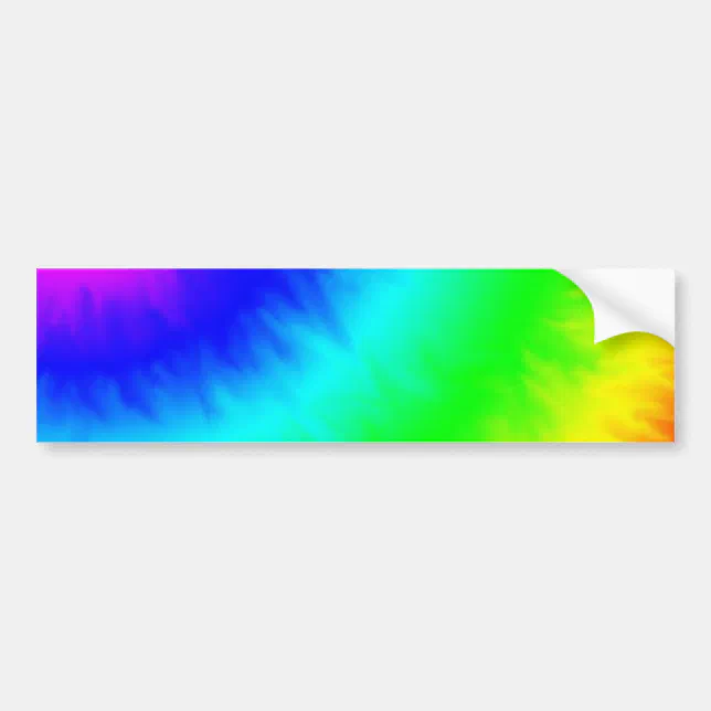 create your own custom tie dye template bumper sticker Zazzle