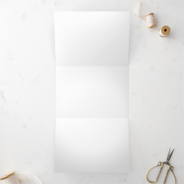 Create Your Own Custom Tri-Fold Invitation (Inside)