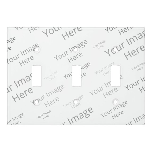Create Your Own Custom Triple Light Switch Cover (Front)