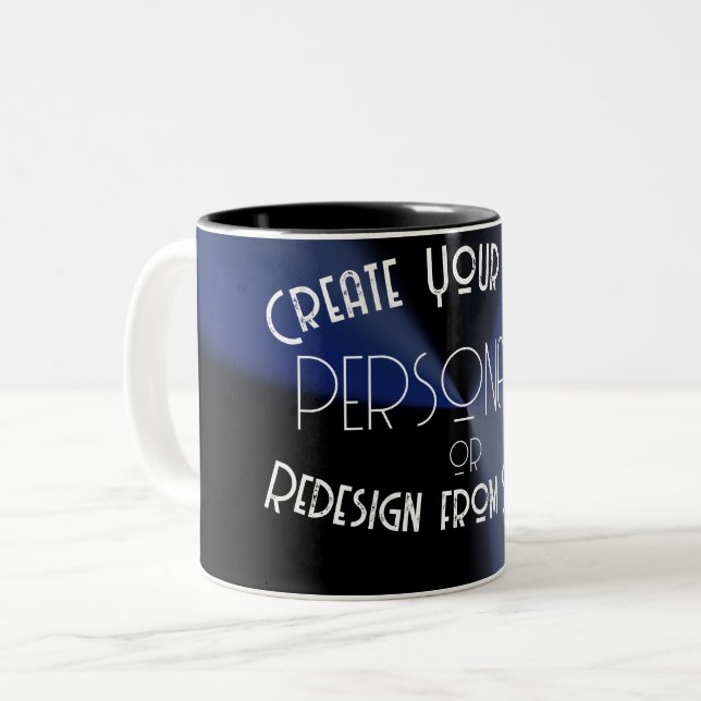 Create Your Own Custom Two-Tone Coffee Mug (Front Left)