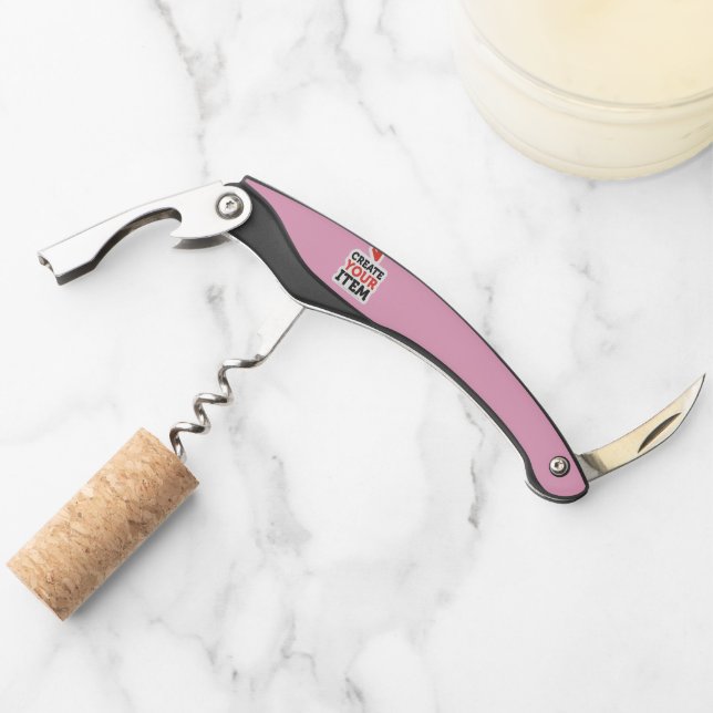CREATE-YOUR-OWN Custom upload design Bachelorette Waiter's Corkscrew (Front)