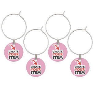 CREATE-YOUR-OWN Custom upload design Bachelorette Wine Charm