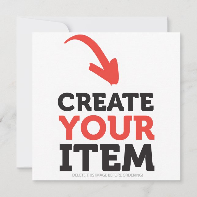 CREATE-YOUR-OWN Custom upload design Christmas Card (Front)