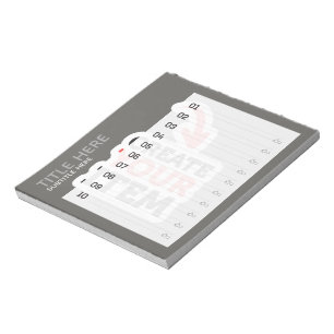 CREATE-YOUR-OWN Custom upload your design do list Notepad