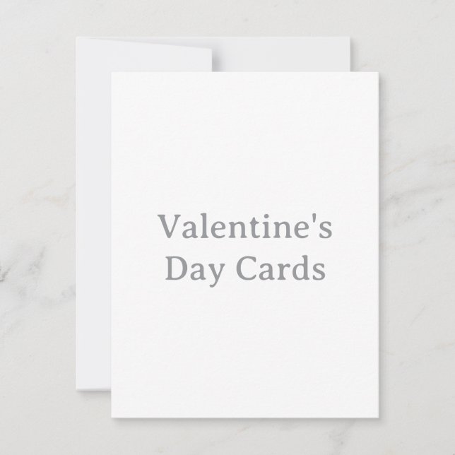 Create Your Own Custom Valentine's Day Note Card (Front)