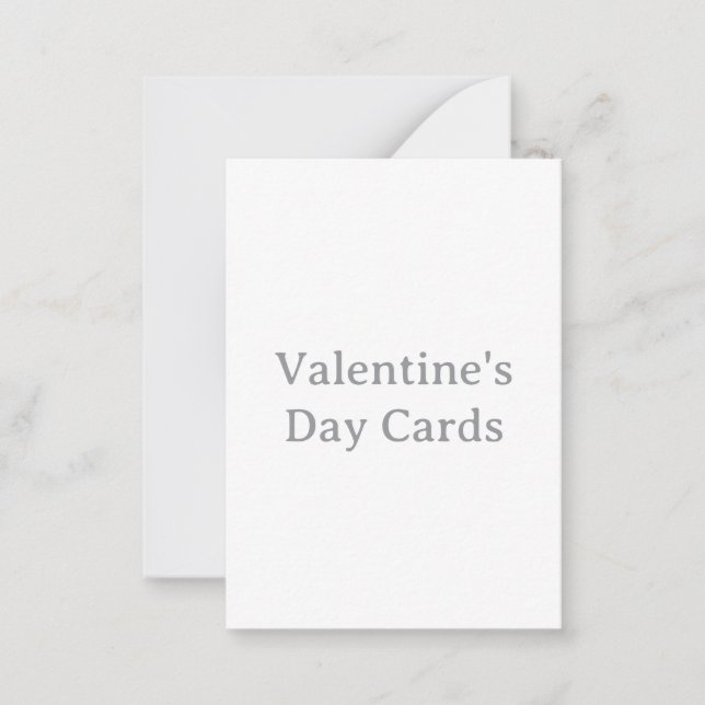 Create Your Own Custom Valentine's Day Note Card (Front)