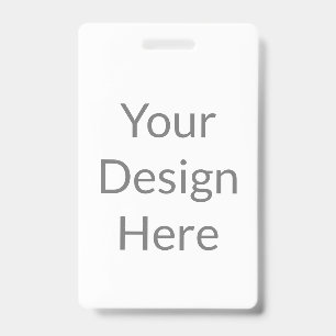 create your own custom vertical pvc plastic badge