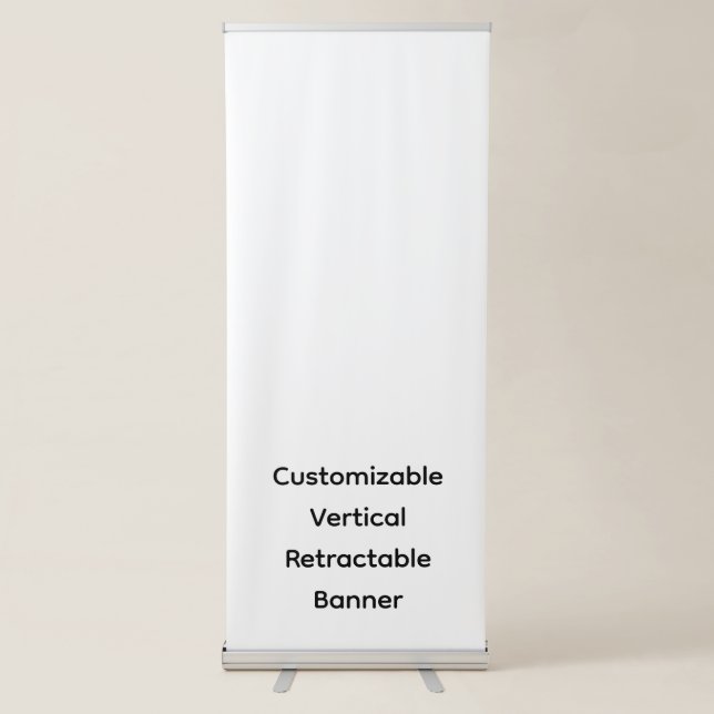 Create your own Custom Vertical Retractable Banner (Front)