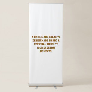 Create Your Own Custom Vertical Retractable Banner