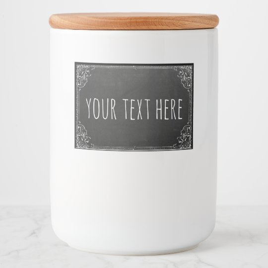 Create your own Custom Vintage Chalkboard Template Food Label