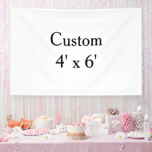 create your own custom Vinyl 4' x 6' indoor Banner
