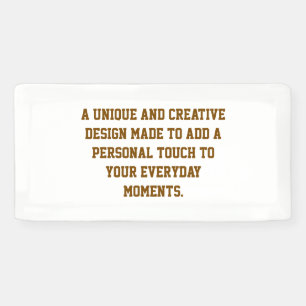 Create Your Own Custom Vinyl Banner, 2'x1' Banner