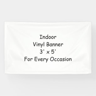 Create Your Own Custom Vinyl Banner, 3' x 5" Banner