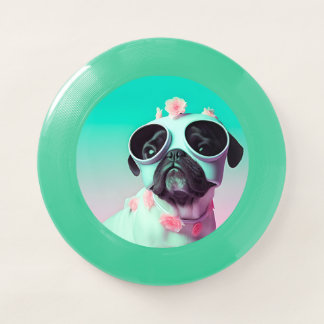 Create Your Own Custom VR Pug Dog Green Wham-O Frisbee