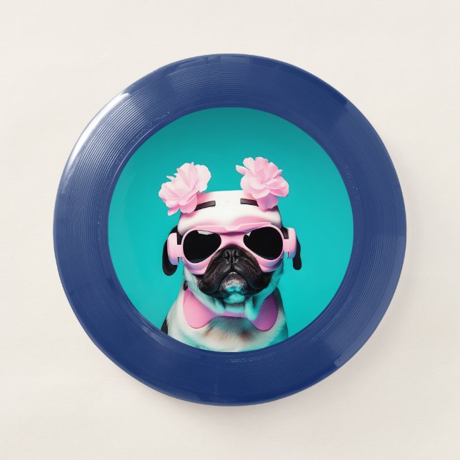 Create Your Own Custom VR Pug Wham-O Frisbee (Front)
