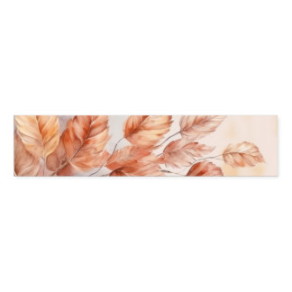 Create Your Own Custom Watercolor Autumn Leaves Napkin Bands