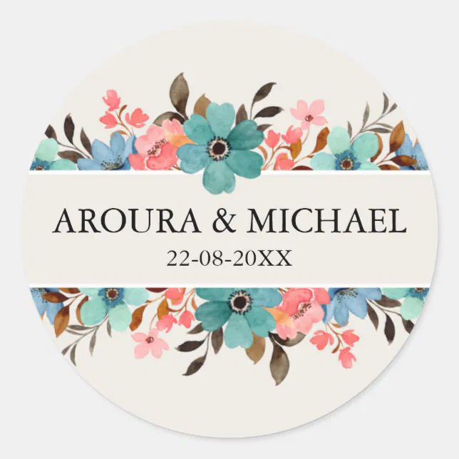 Bride Round Sticker Create your own custom wedding classic round sticker | Zazzle