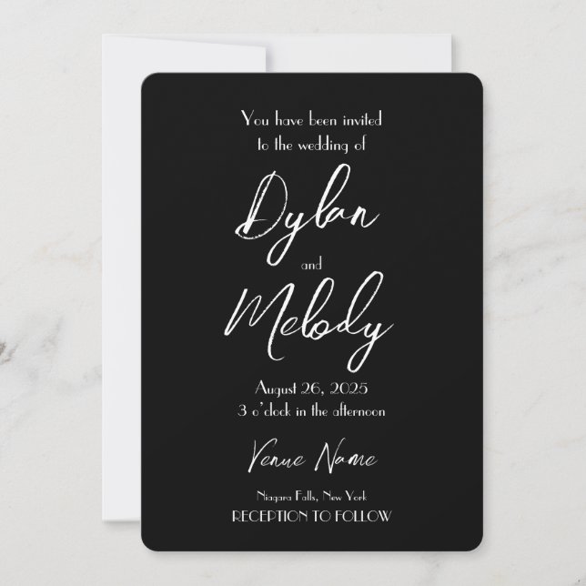 Create Your Own Custom Wedding Invitation (Front)