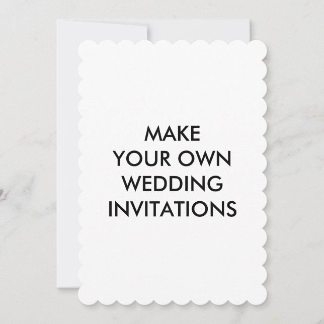 Create Your Own Custom Wedding Invitations 5 x 7 (Front)
