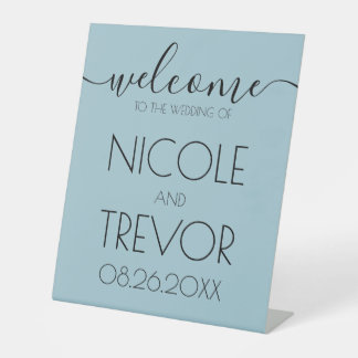 Create Your Own Custom Welcome Wedding Pedestal Sign