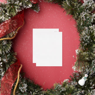 Create your own custom white foil holiday postcard