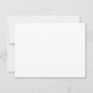 Create your own custom white  note card
